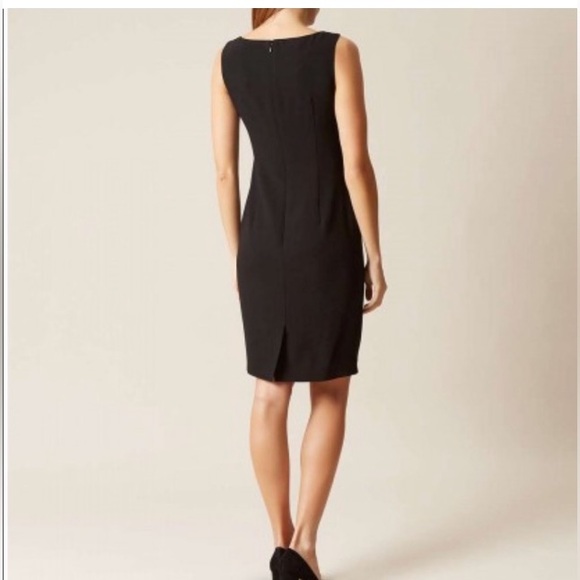 HOBBS London Jolie Black Sheath Dress Size 6 - Picture 4 of 11